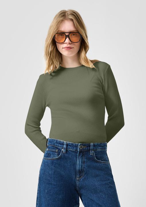 Produktbild s.Oliver Strickpullover Gerippter Pullover aus Viskosemix (XL)