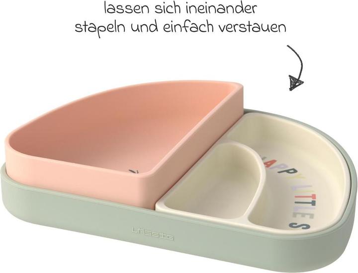 Productafbeelding Lässig Kinderteller & Breischalen Silikon Trennschalen Set Section Dish Set