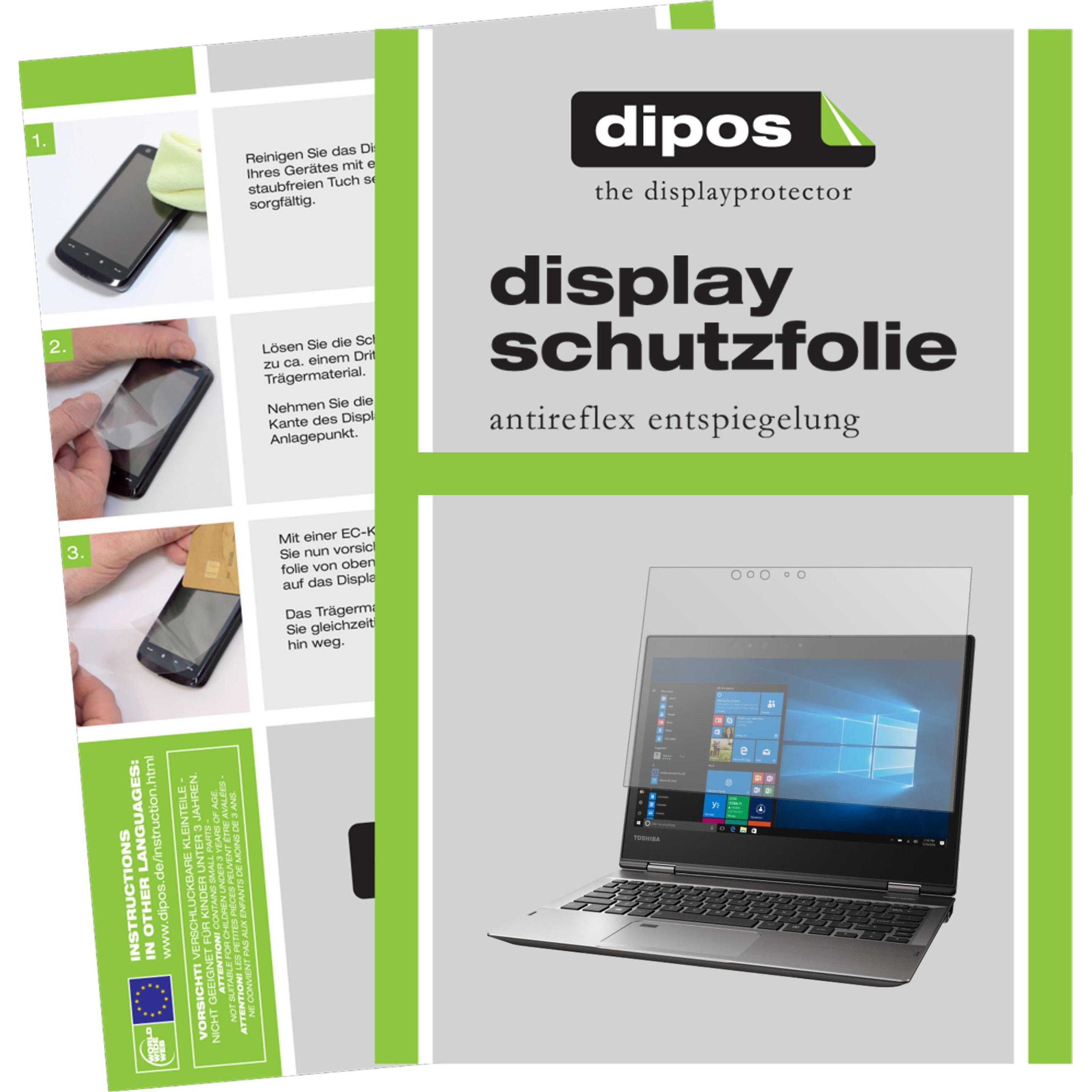 Dipos Displayschutzfolie Antireflex (2 Stück, Toshiba Portégé X20W), Tablet Schutzfolie