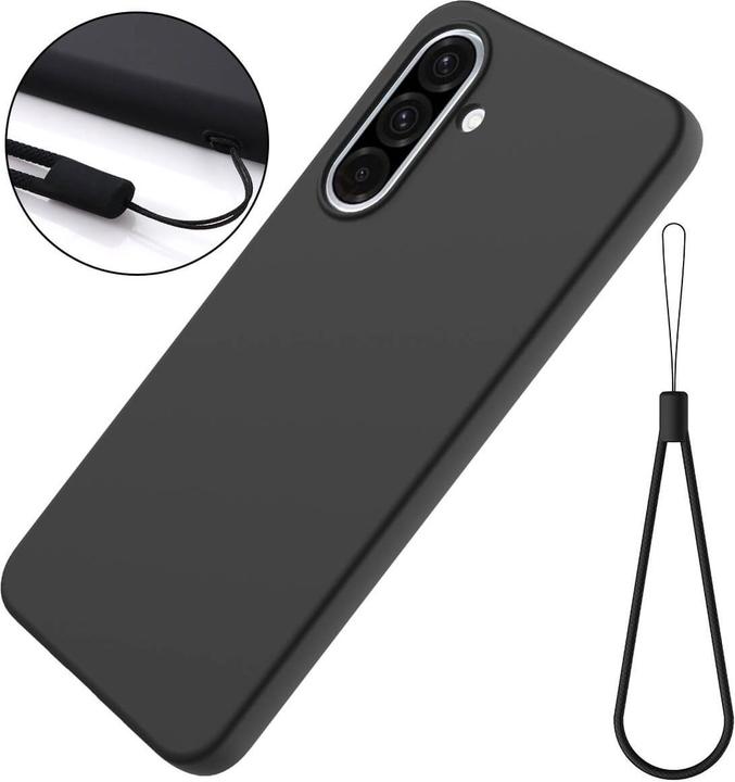 Actual product image Cover-Discount Galaxy A37 Silikon Gummi Hülle mit Riemen (Samsung Galaxy A37)