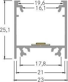 Produktbild Brumberg LED-Aluprofil (100 cm)