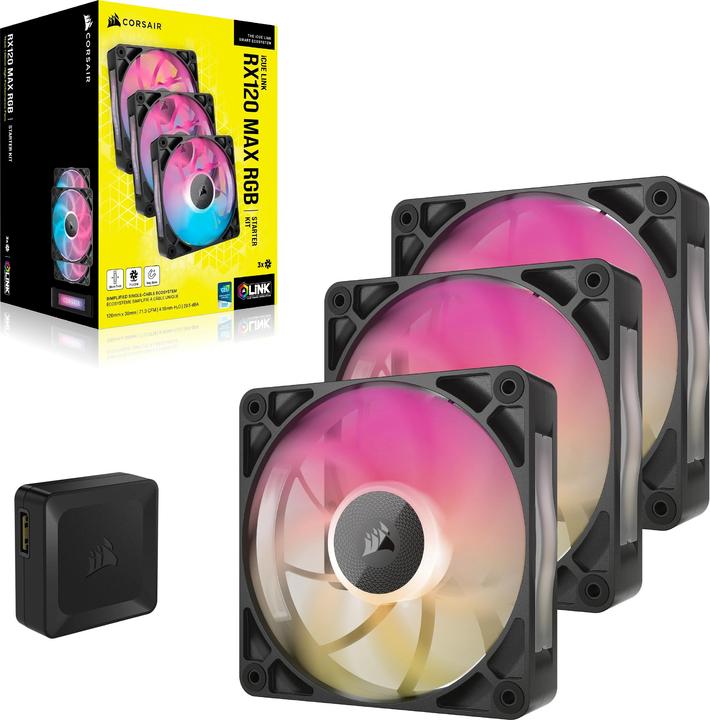 Corsair iCUE LINK RX120 MAX RGB (120 mm, 3 x)
