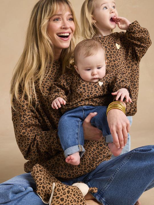 Actual product image Envie de Fraise Bio-Kollektion: Damen Sweatshirt Mama & Tochter-Capsule LEOPARD (40)
