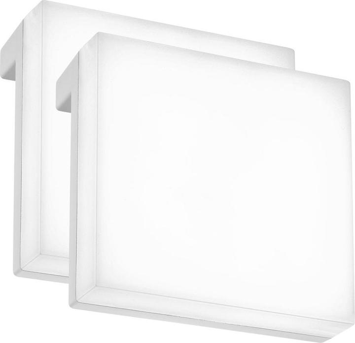 Actual product image Briloner LED mirror / surface-mounted light, set of 2, IP44, white, 2x LED / 3.5W (330 lm)