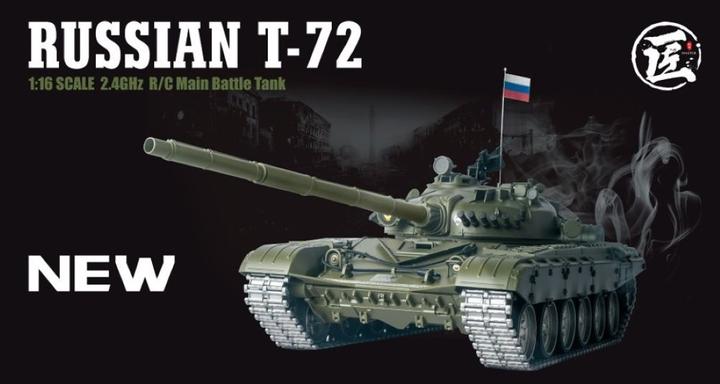 Produktbild Es-toys Heng Long RC Panzer Russischer T-72, Pro (RTR Ready-to-Run)