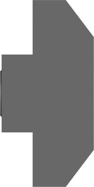 Actual product image Multibrackets Connector, aluminum, black, metal, set with 4 pieces (Mounting- / Adapterplates)