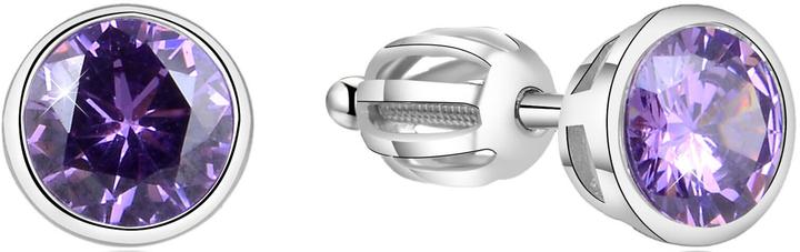 Actual product image Beneto Silver earrings with shimmering zircon AGUP1718S (L)