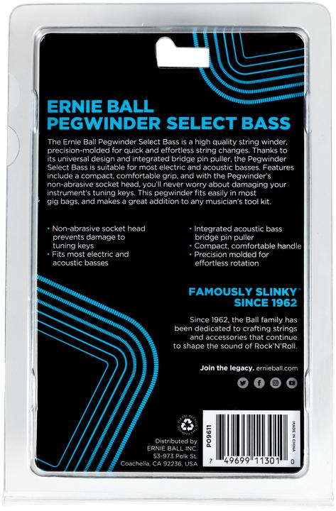Produktbild Ernie Ball Saitenkurbel Pegwinder Select Bass