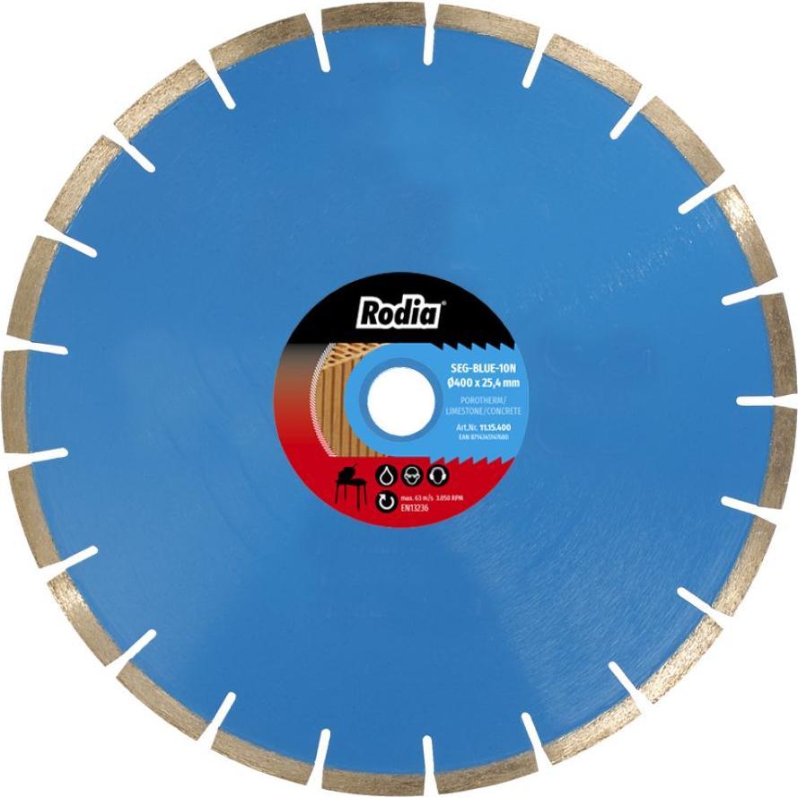 Rodia, Lama, 11.15.400 Diamanttrennscheibe Seg L-Blau 10N 400-25,4 mm