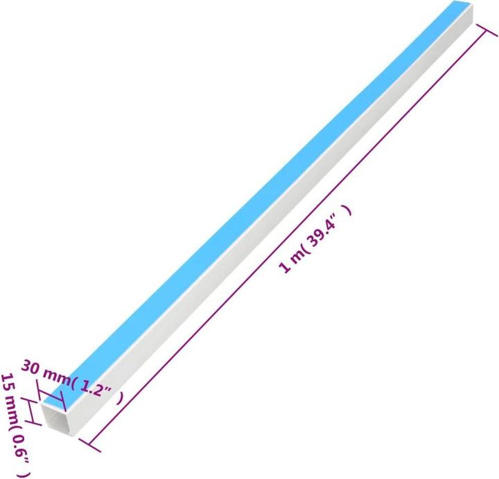 Actual product image vidaXL Kabelrohr (Duct, 100 cm)
