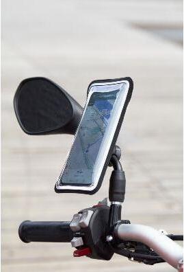 Actual product image Shapeheart Motorcycle mirror smartphone holder