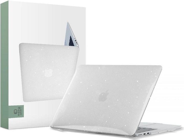 Tech-Protect Custodia SmartShell per MacBook Air 13" M2 / M3 / 2022-2024 - trasparente e glitterata (13", Apple)