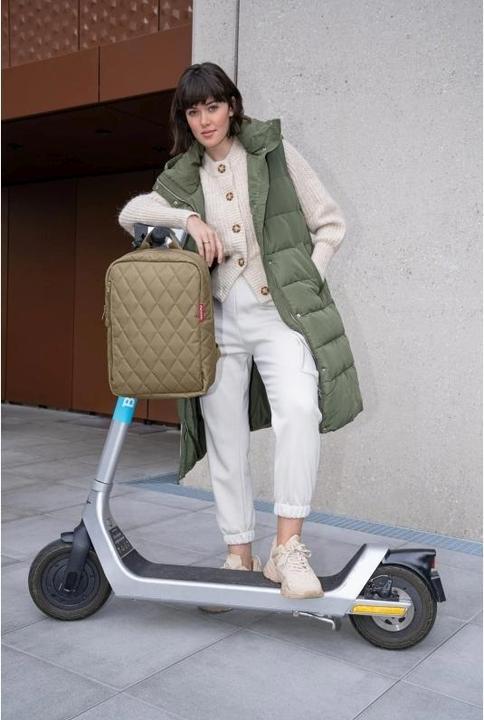 Actual product image reisenthel Backpack Classic backpack M Rhombus Olive (13 l)