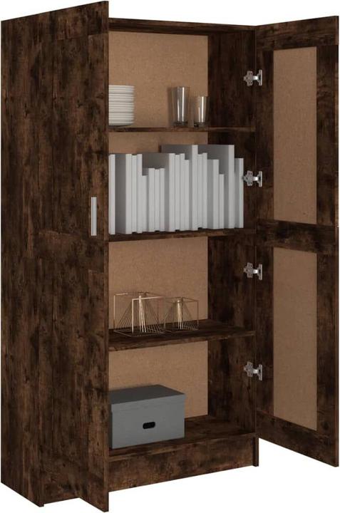 Immagine prodotto vidaXL Bücherschrank Räuchereiche 82,5x30,5x150 cm (82,5 x 30,5 x 150 cm)