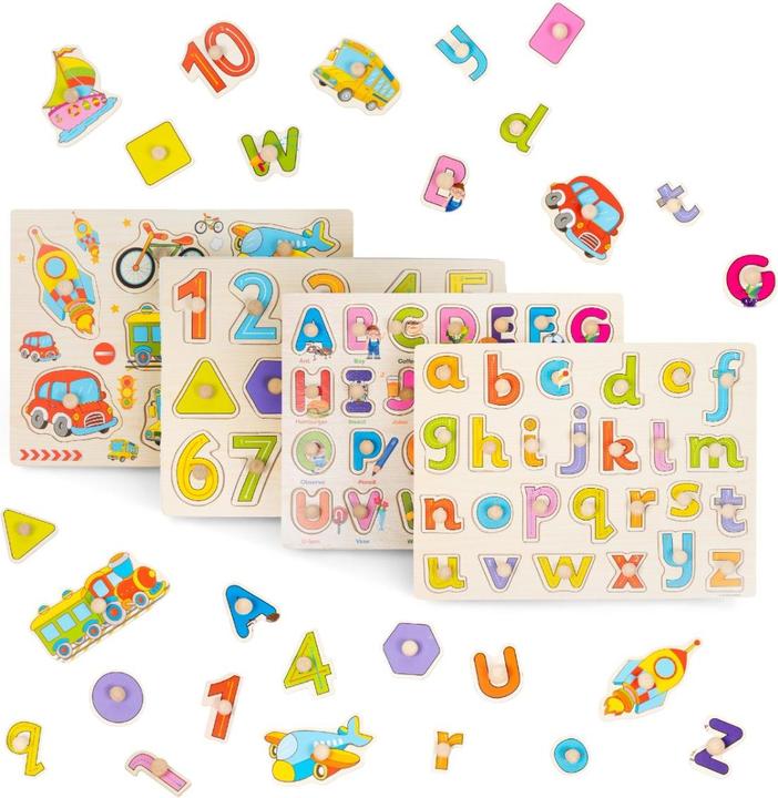 Image du produit The twiddlers Puzzle à encastrement Set de 4 animaux sauvages Apprendre (4 pièces)