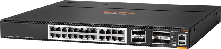 Produktbild Aruba HPE Networking CX8100 24x10G Base-T 4x10G SFP+ 4x40/100G QSFP28 BF 3Fan 2ACPSU SW Bundle EU en (24 Ports)