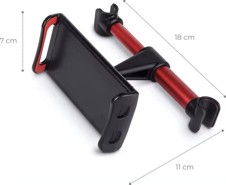 Produktbild Hermex Kopfstützenhalterung für Tablet Tablethalterung Auto-Tablelthalter Handyhalterung