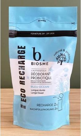 Actual product image Biosme Deodorant probiotic Bleu océan refill pack Fl 80 ml (80 ml)