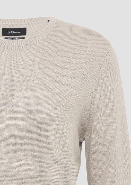 Produktbild s.Oliver Strickpullover Softer Strickpullover aus Baumwoll-Leinenmix (M)