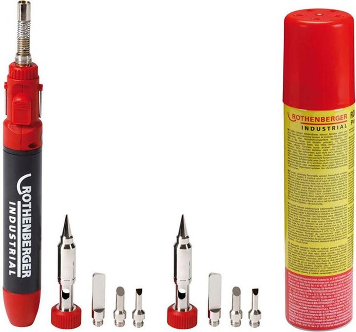 Produktbild Rothenberger Industrial Gaslötkolben Micropen Set 1300 inkl. 8 Lötspitzen & 1x Nachfüllgas