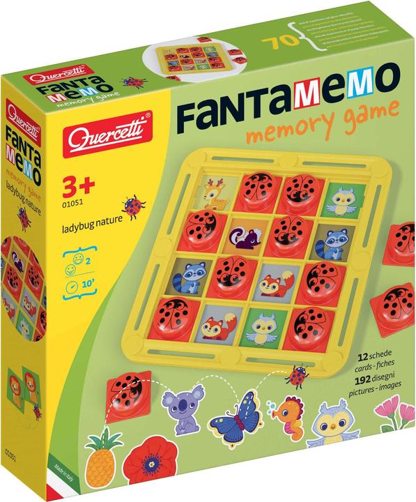 Actual product image Quercetti FantaMemo Ladybug Nature (Italian)
