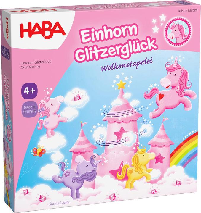 Actual product image Haba Einhorn Glitzerglück Die Wolkenstapelei (German)