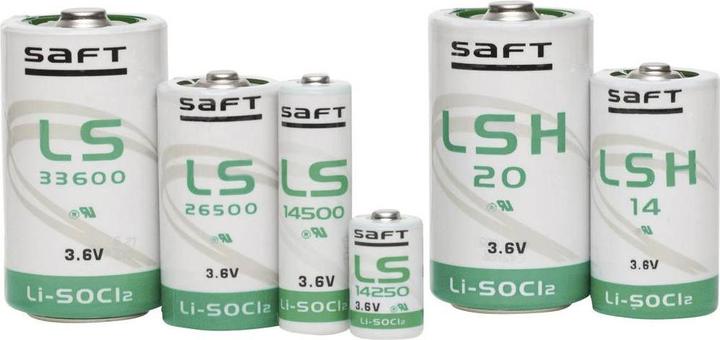Actual product image Saft LSH 20 HBG special battery mono (D) Z-solder tag lithium 3.6 V 13000 mAh 1 S (13000 mAh)
