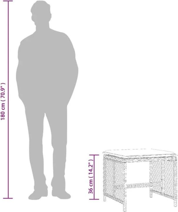 Produktbild vidaXL Gartenhocker