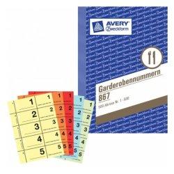 Produktbild Avery Garderobennummern (100 x)