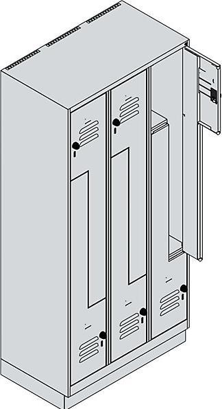 Actual product image C+P Z-locker Classic PLUS (90 cm, 195 cm)