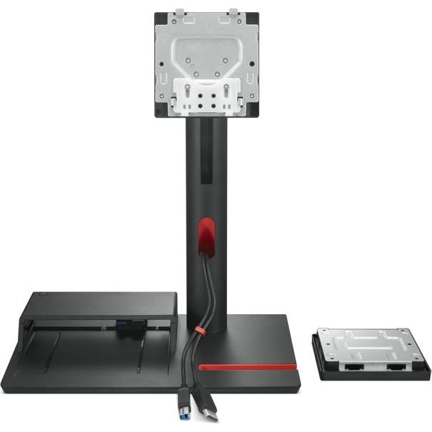 Thumbnail - Lenovo ThinkCentre TIO Flex (Tisch, 27"), Monitor Halterung, Schwarz