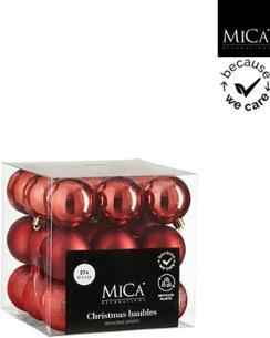 edelman Kugel Unzerbrechlich Rot 27 Stück - D6Cm (27x)