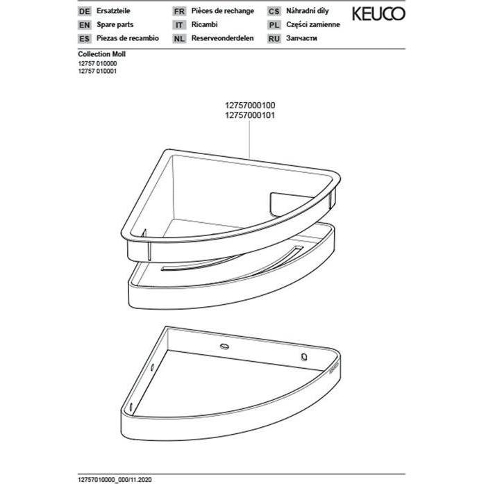 Thumbnail - Keuco, Duschablage, Collection Moll Eckduschkorb