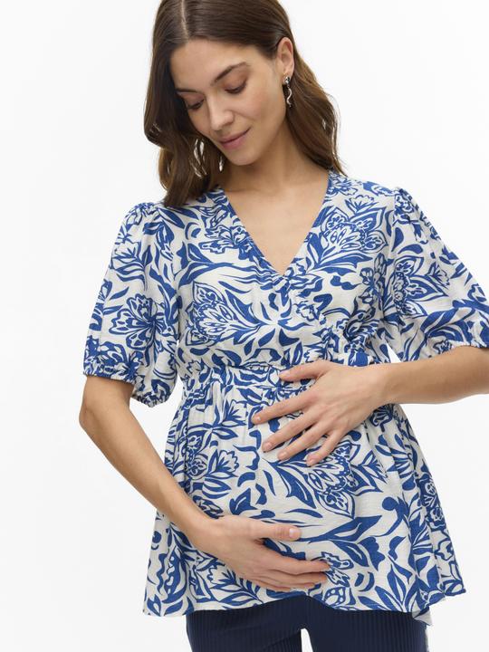 Actual product image Mamalicious Normal geschnitten V-Ausschnitt Top Bluse (M)