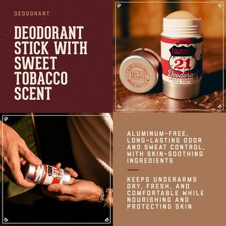 Actual product image 18.21 Man Made 1821 Man Made Longlasting Deodorant for Men All-Day Protection Odor Control (Stick)