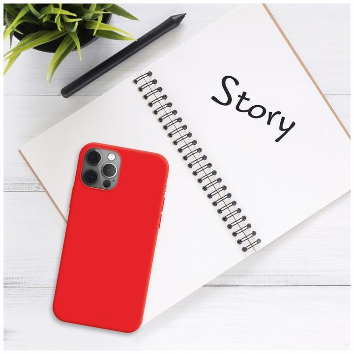 Actual product image Fixed Story rubber back cover for Samsung Galaxy S24 red