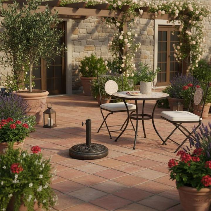 Actual product image Relaxdays parasol stand