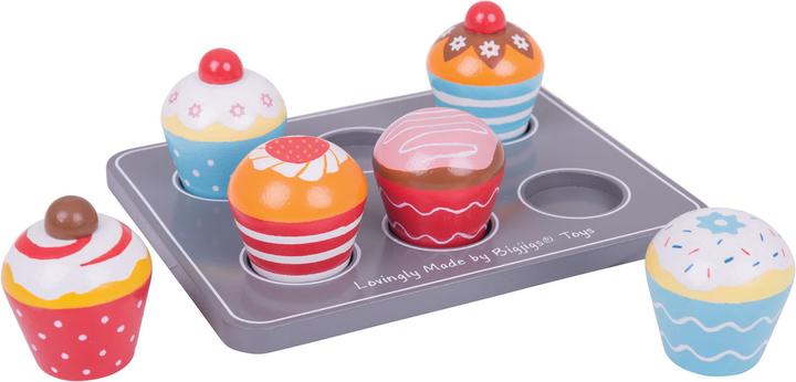 Produktbild Bigjigs Holz Muffinset