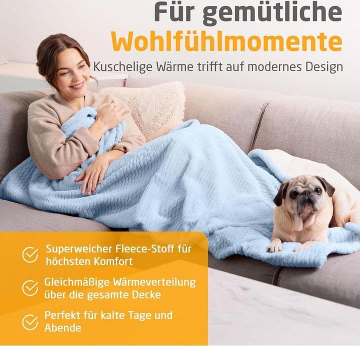 Productafbeelding Medisana HB 415 Kuschelheizdecke jeansblau (180 x 130 cm)