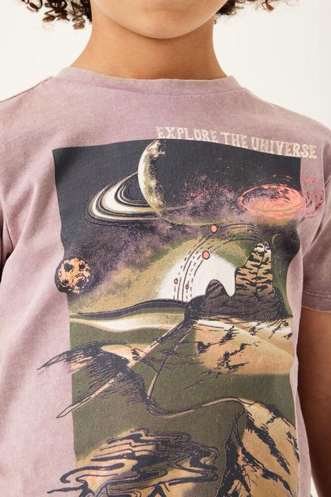 Produktbild Garcia T-Shirt explore the Universe marsala (92)