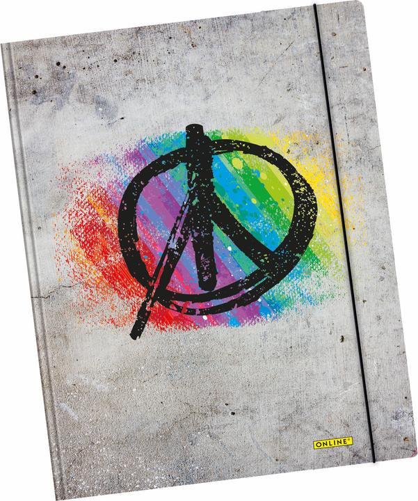 Actual product image Online Elasticated folder A4 07931/6 Peace (A4, 1x)