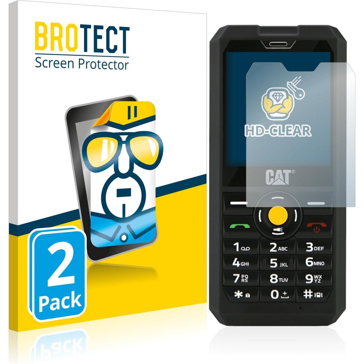 BROTECT Schutzfolie Displayschutz Klar (2 Stück, Cat B30), Smartphone Schutzfolie, Transparent