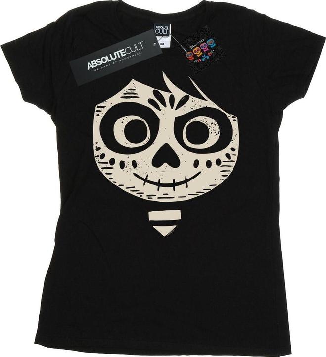 Actual product image Disney Womens/Ladies Coco Miguel Skeleton Face Cotton T-Shirt (L)