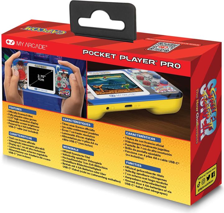 Actual product image Sombo Retro Pocket Player Street Fighter II