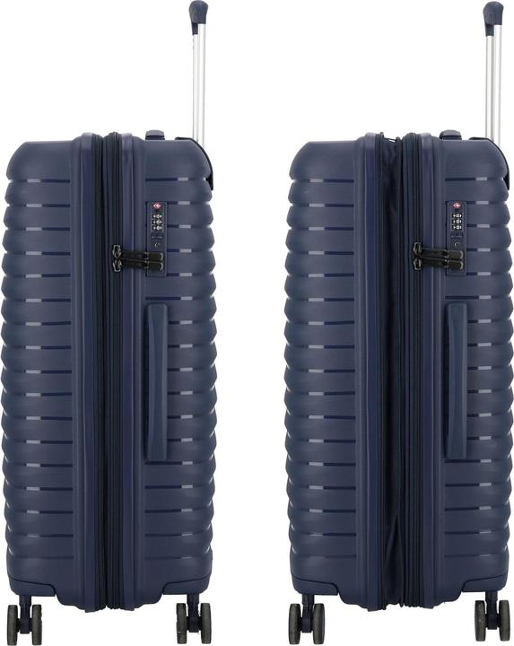 Actual product image D&N Travel Line 4500 4-wheel suitcase set 3-piece with stretch fold (205 l)