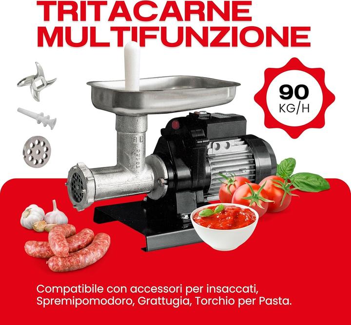 Produktbild Reber 9501 N Fleischwolf Schwarz, Edelstahl