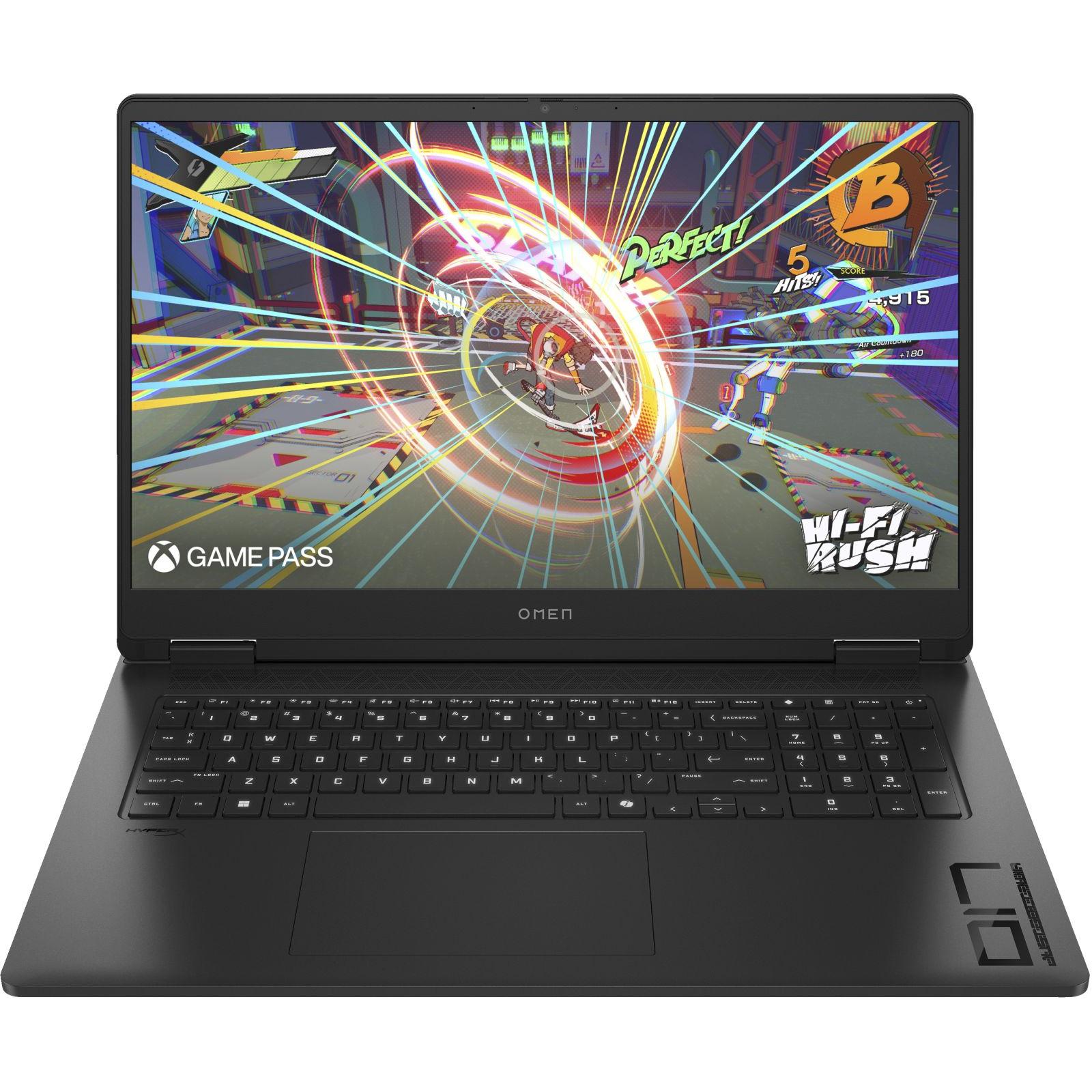 HP Omen 17-db0096ng (17.30", AMD Ryzen 9 8945HS, 32 GB, 1000 GB, DE), Notebook, Schwarz