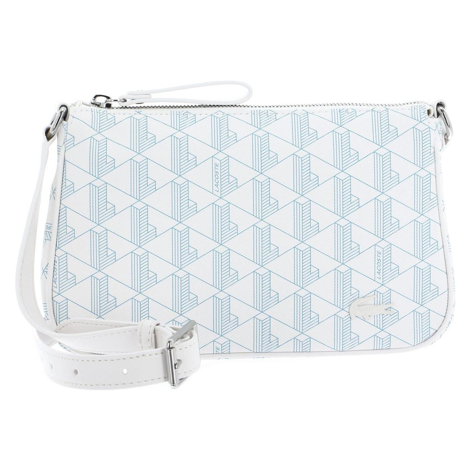 Lacoste, Damen, Handtasche, Shoulder Bag, Weiss