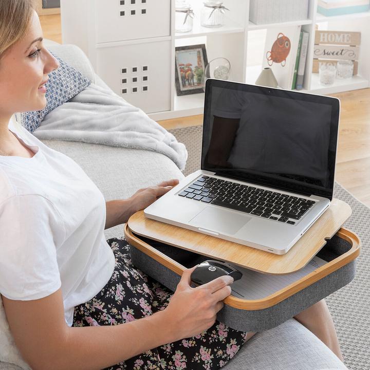 Actual product image InnovaGoods Kneeling desk with storage space - Grey