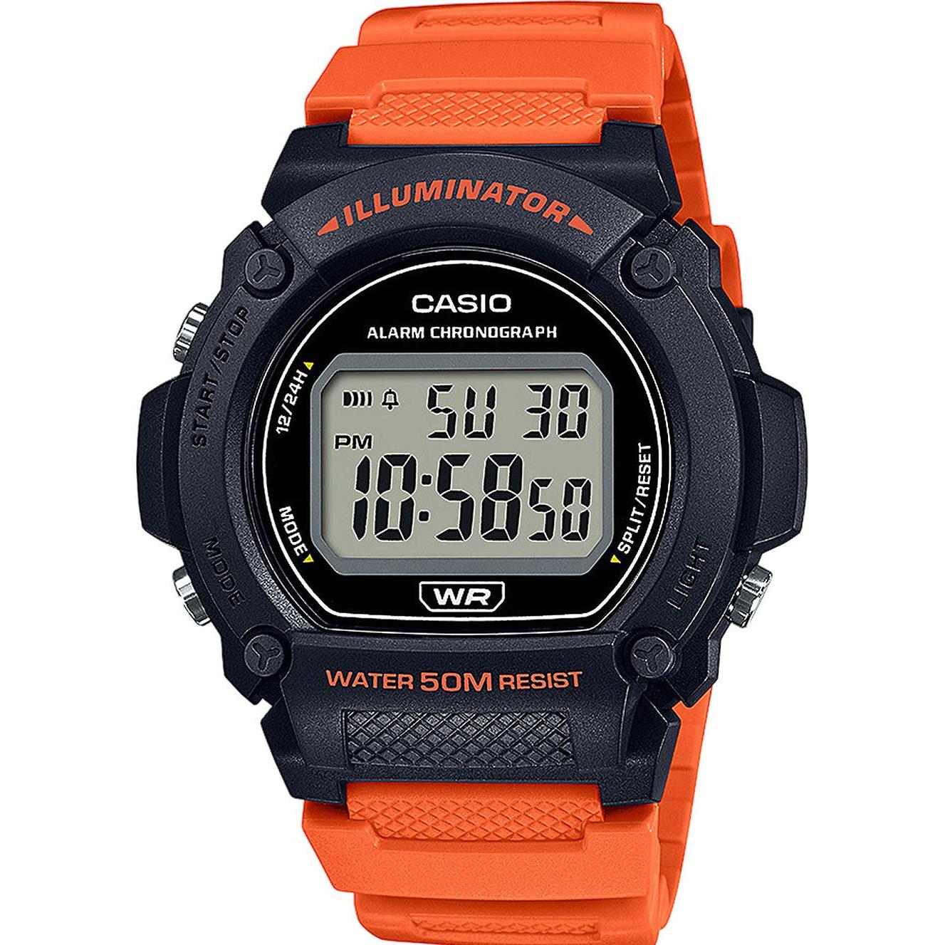 Casio, Armbanduhr, Collection, Orange, (Chronograph, 47 mm)